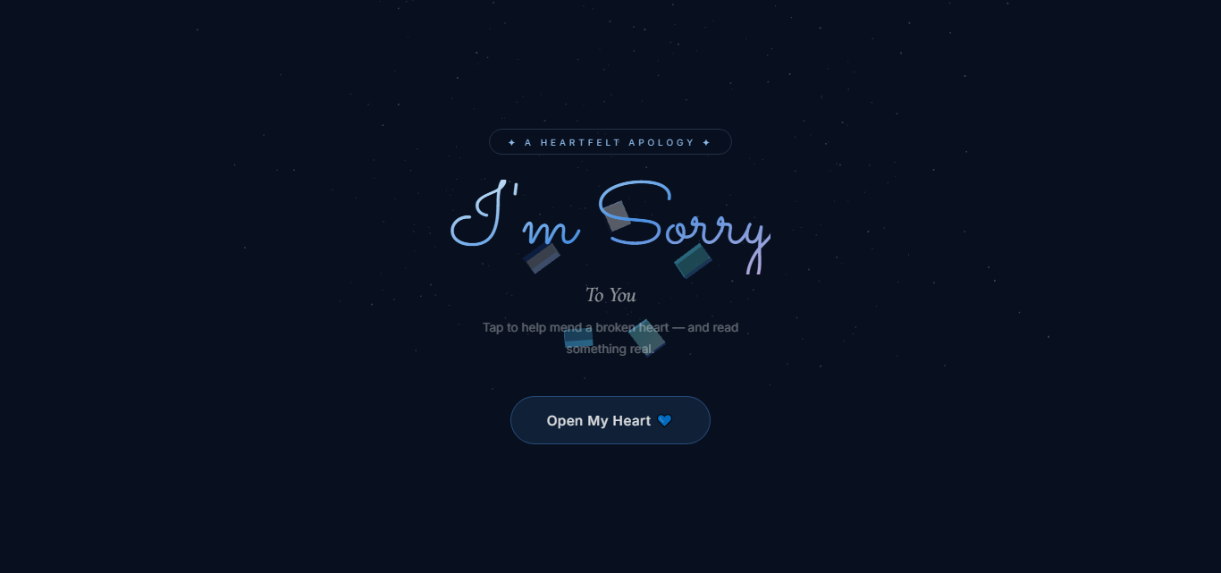 I'm Sorry 💙